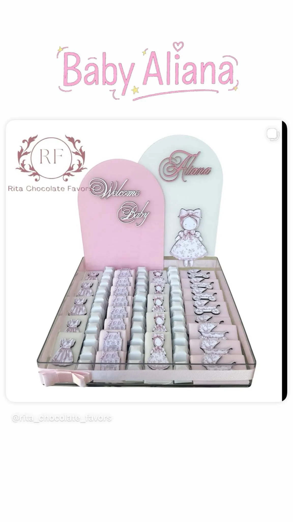 Baby shower chocolate favor #10