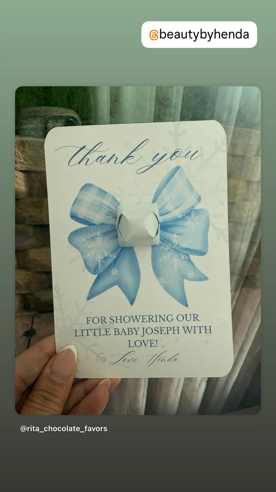 Baby shower chocolate favor #15