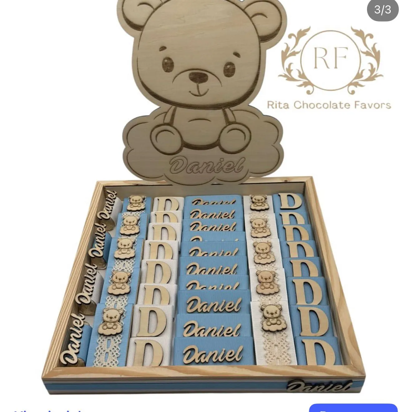 Baby shower chocolate favor #18