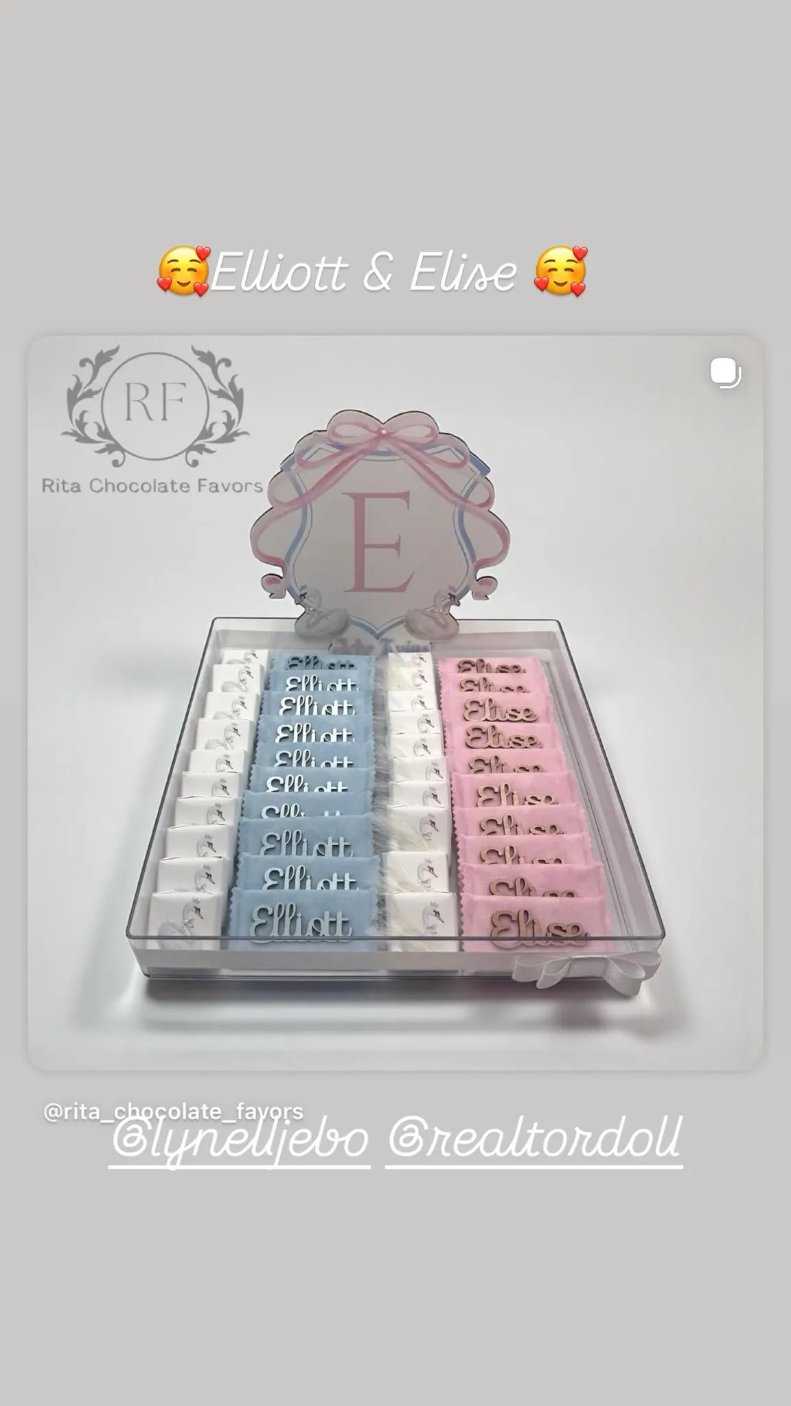 Baby shower chocolate favor #20