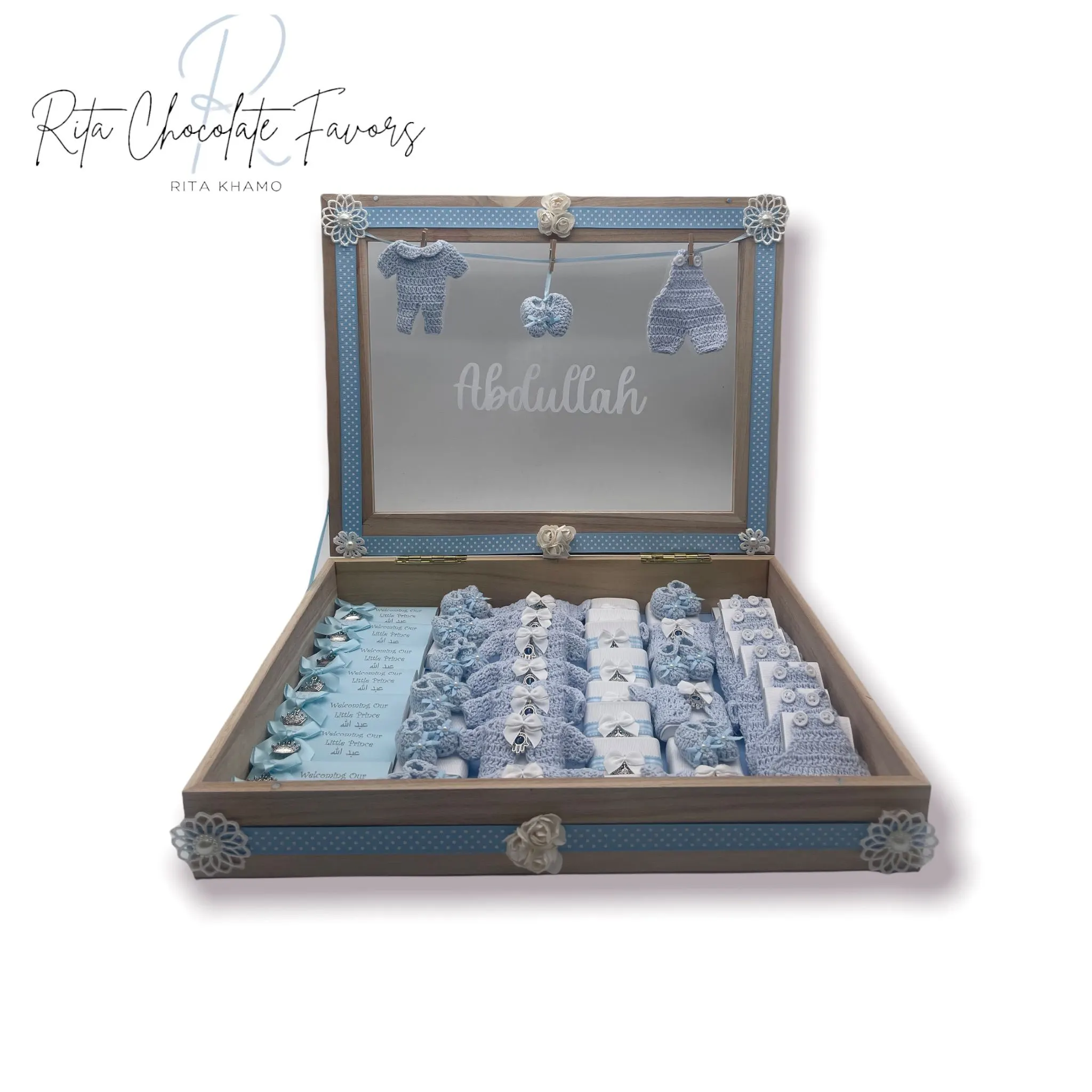 Baby shower chocolate favor #4