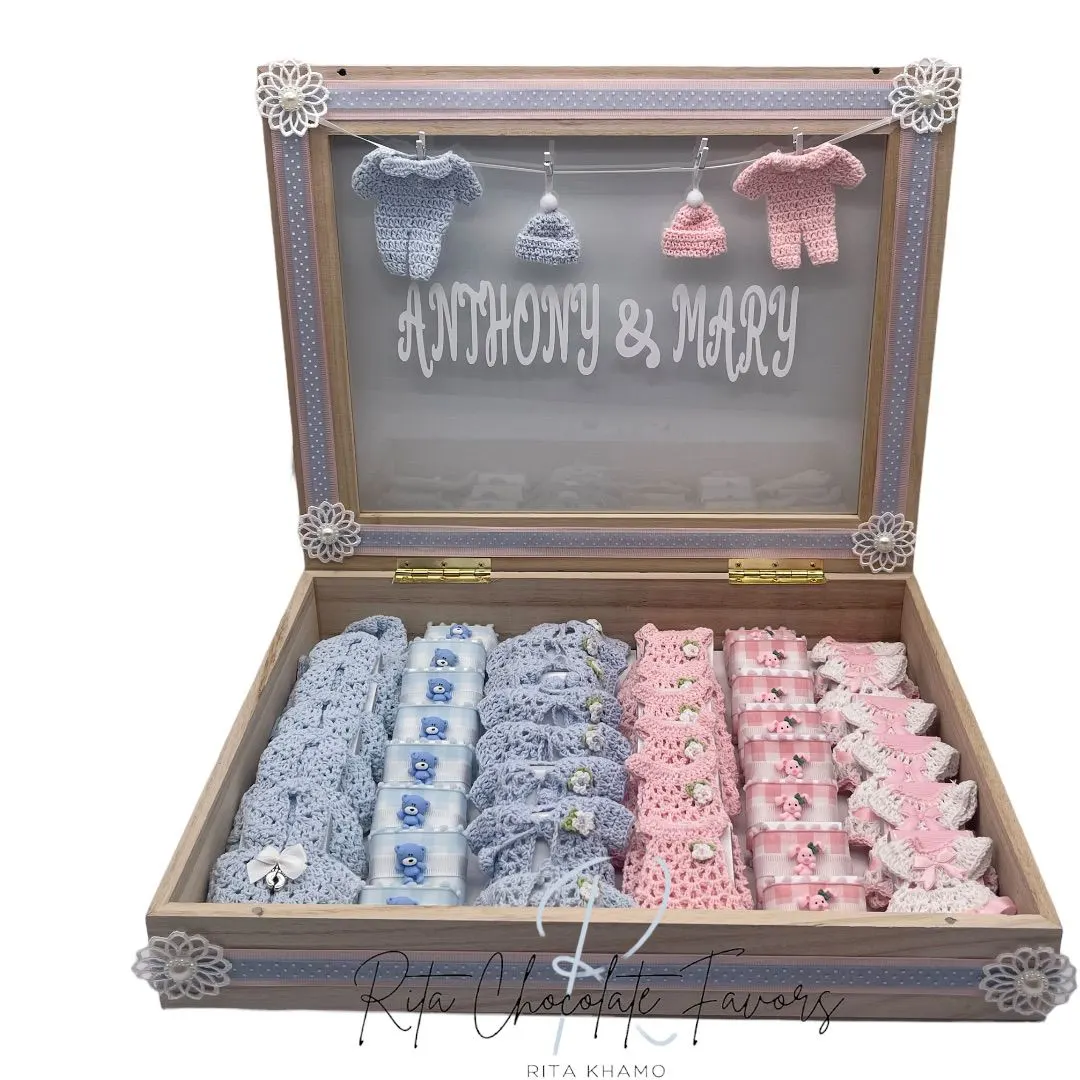 Baby shower chocolate favor #7