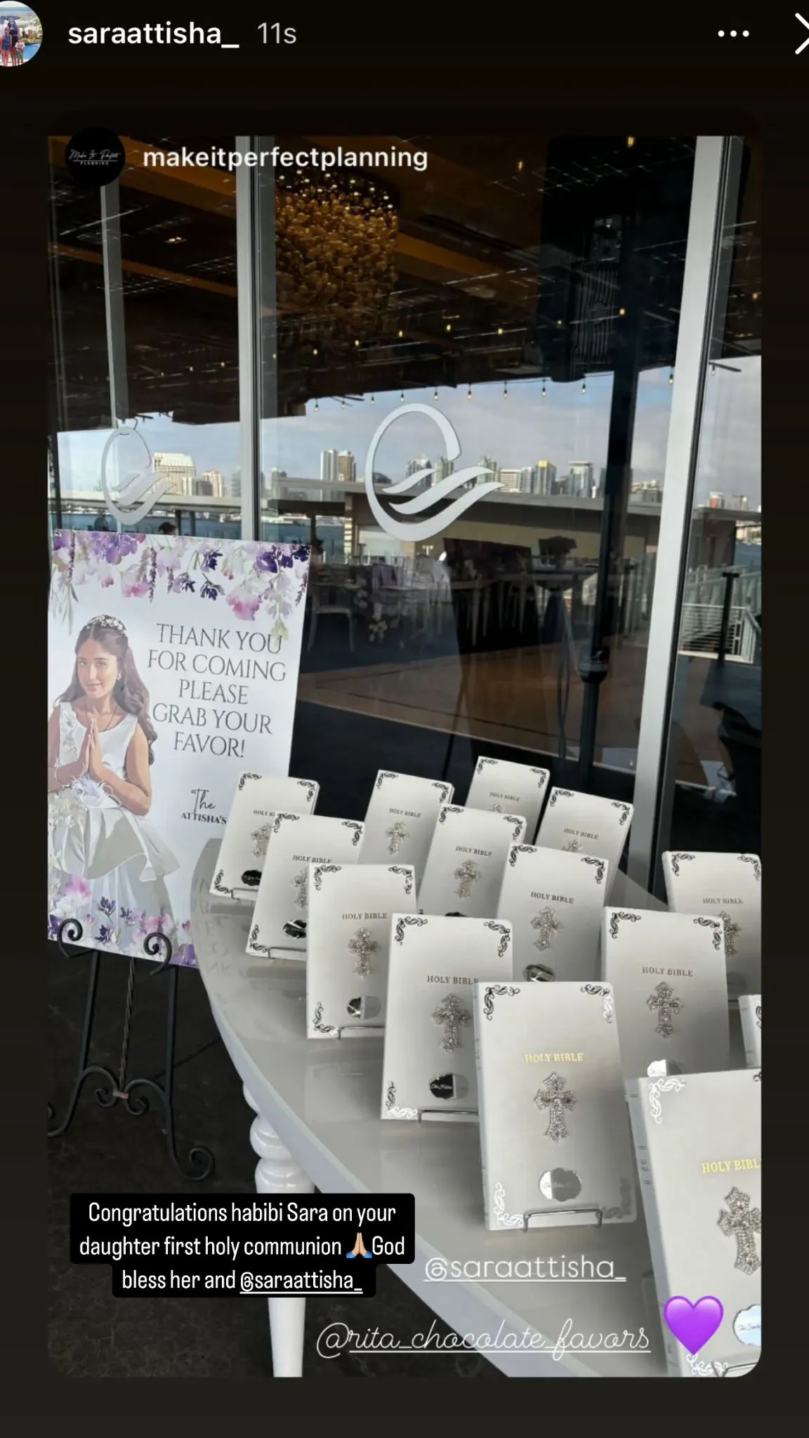 Baptism and communion chocolate favor #10