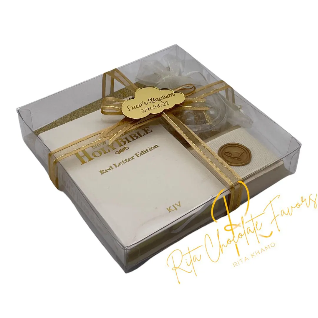 Baptism and communion chocolate favor #3