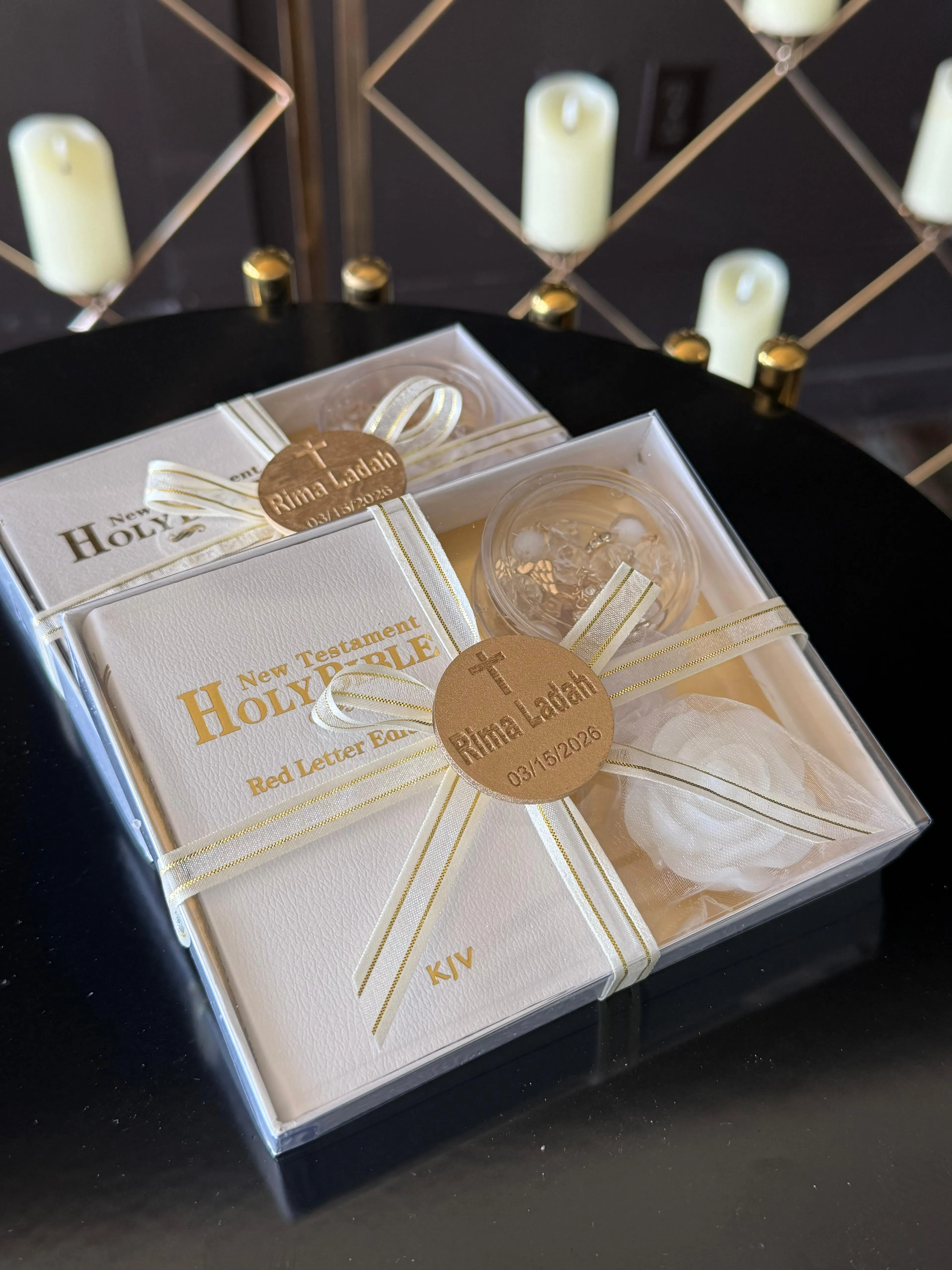 Baptism and communion chocolate favor #5