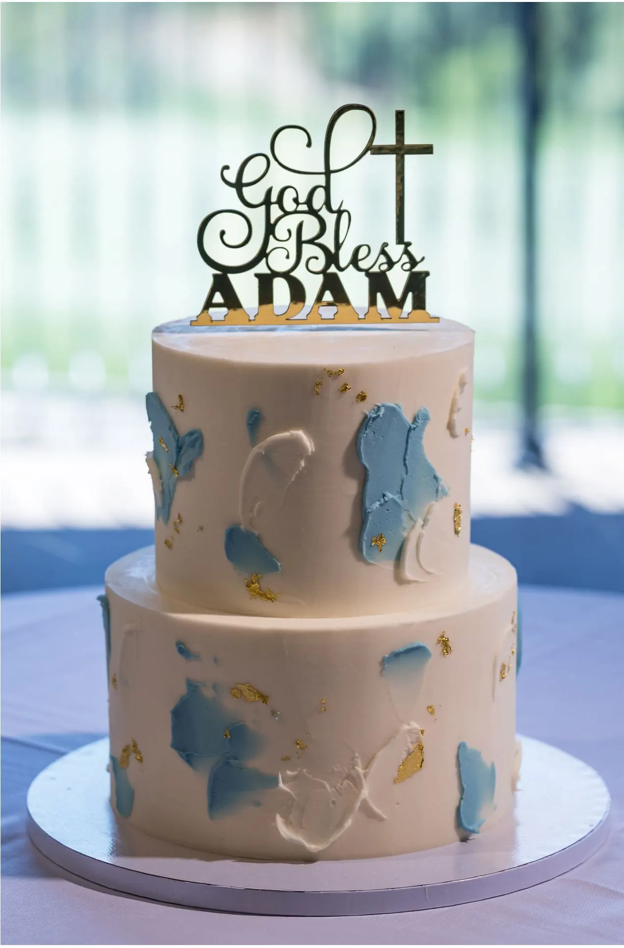 Custom chocolate cake topper #2