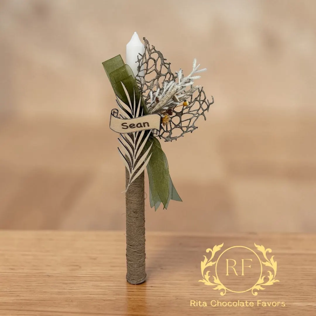 Handcrafted celebration candle #8