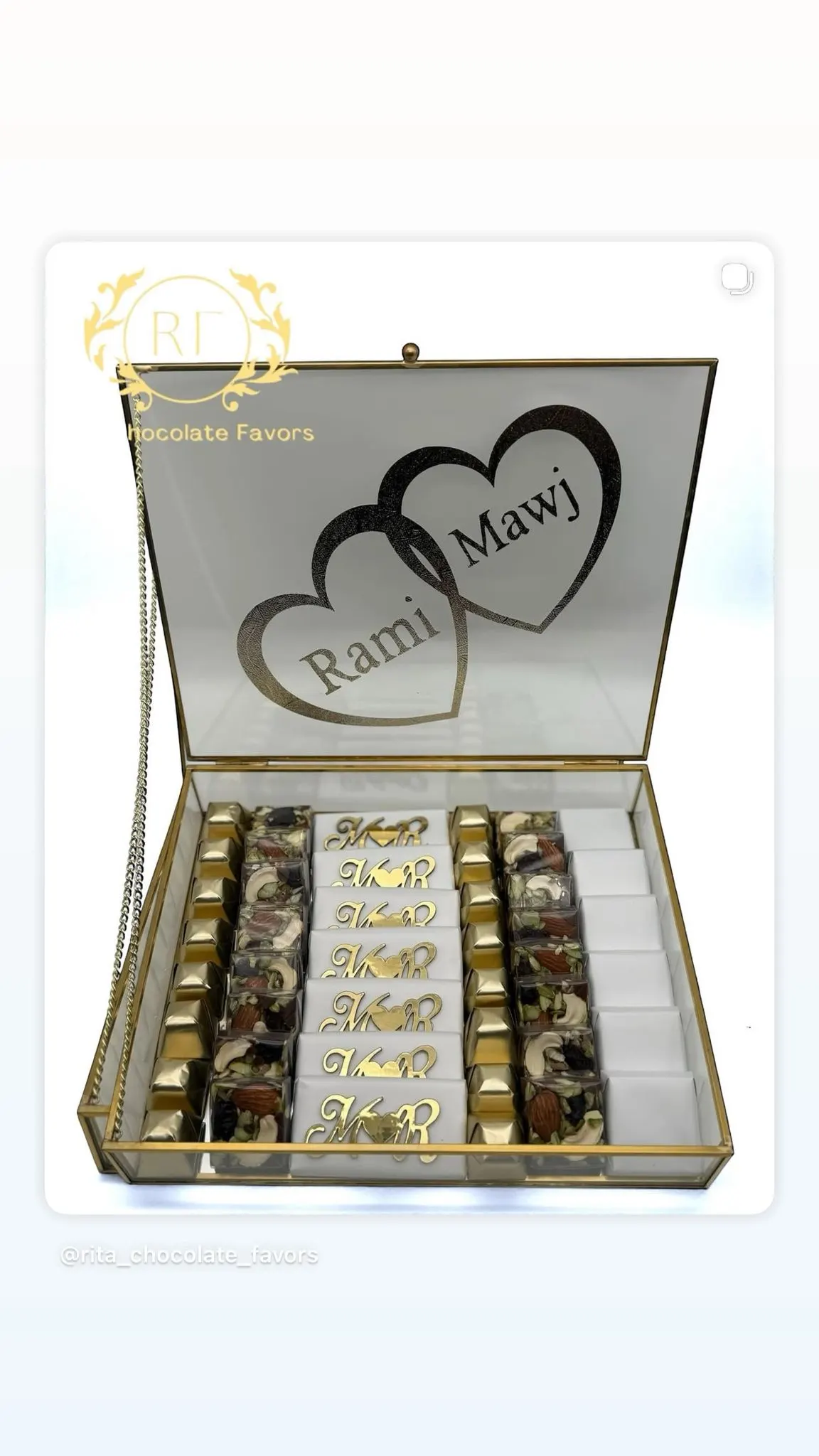 Chocolate engagement party favors